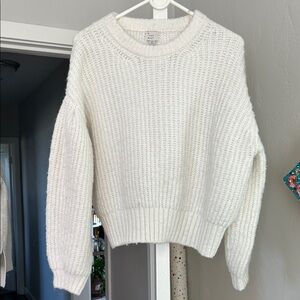 a new day Cream Crew Neck Sweater